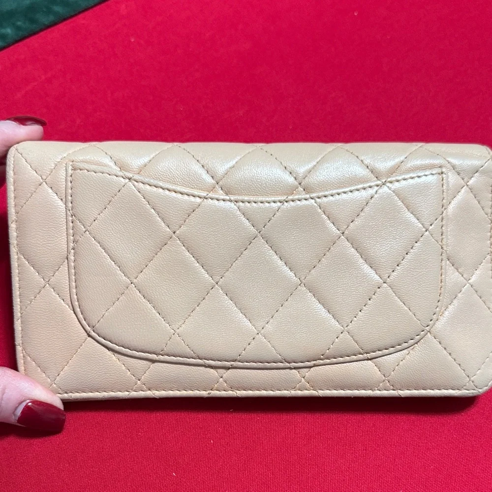 CHANEL Tan Quilted Women's Wallet   🎉🎉🎉HOST PICK  🎉🎉🎉 - Picture 3 of 14